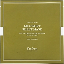 Fragrances, Perfumes, Cosmetics Mugwort Sheet Mask - I'm From Mugwort Sheet Mask