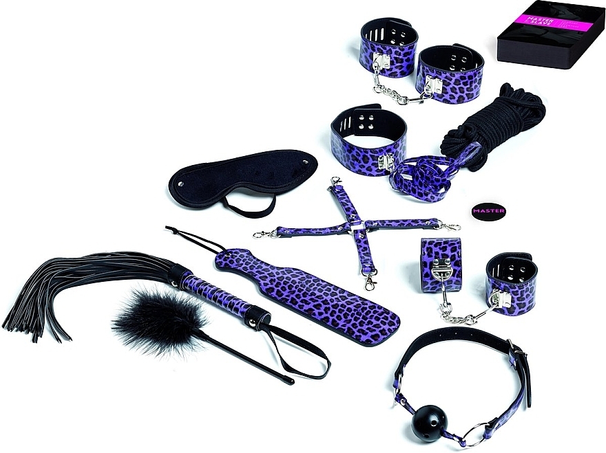 Erotic Game Set, purple - Tease & Please Master & Slave Bondage Game Purple — photo N2