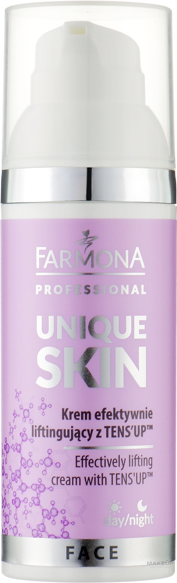 Effective Lifting Cream for All Skin Types - Farmona Professional Unique Skin Effectively Lifting Cream With TENS'UP — photo 50 ml