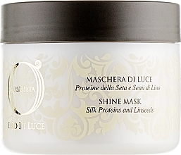 Fragrances, Perfumes, Cosmetics Shine Mask with Wheat Proteins & Linseed Extract - Barex Italiana Olioseta Oro Di Luce Shine Mask