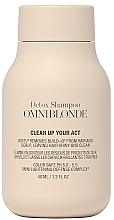 Fragrances, Perfumes, Cosmetics Deep Cleansing Shampoo for Blonde Hair - Omniblonde Clean Up Your Act Detox Shampoo (mini)