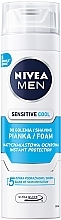 Fragrances, Perfumes, Cosmetics Shaving Foam for Sensitive Skin "Cooling" - NIVEA MEN Shaving Foam