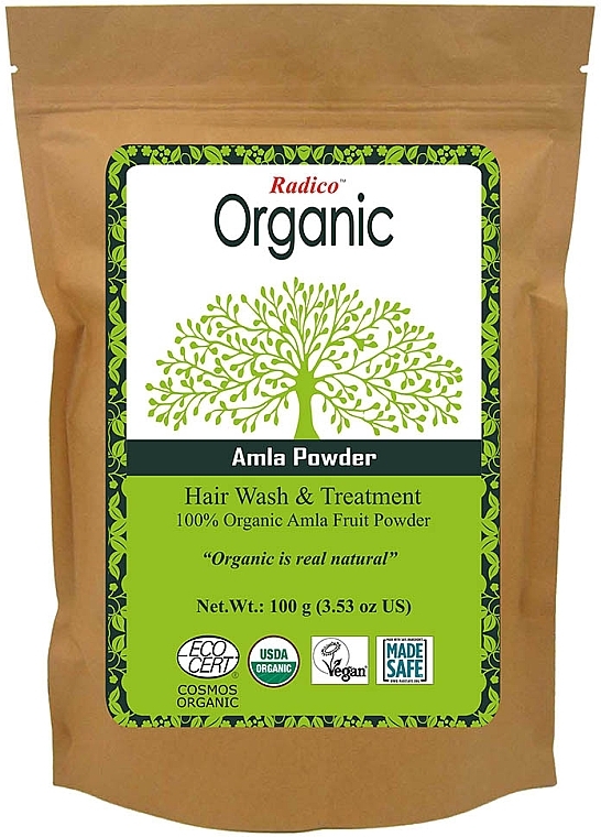 Organic Hair Powder 'Amla' - Radico Organic Amla Powder — photo N1