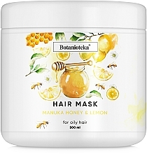 Fragrances, Perfumes, Cosmetics Oily Hair Mask "Lemon & Manuka Honey" - Botanioteka Mask For Oily Hair