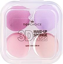 Makeup Sponge, 4pcs - Top Choice 3D Make-up Sponge — photo N2