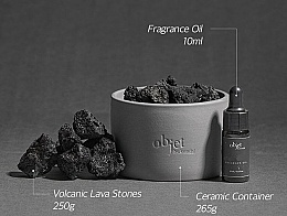 Volcanic Stone Diffuser 'Cotton On' - Kundal Object By Kundal Perfume Volcanique Stone Diffuser — photo N3