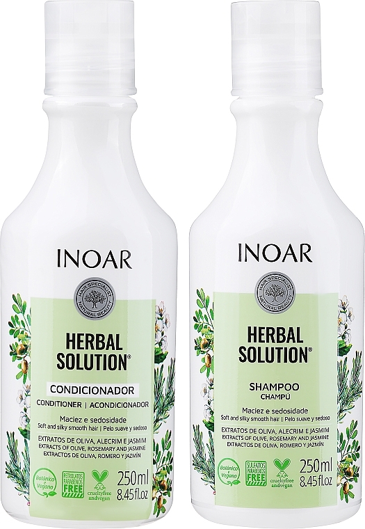 Set - Inoar Absolut Herbal Solution (shm/250 ml + cond/250 ml) — photo N1