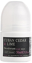 Fragrances, Perfumes, Cosmetics Bath House Cuban Cedar & Lime - Roll-On Deodorant