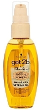 Fragrances, Perfumes, Cosmetics Hair Oil - Schwarzkopf Got2b Oil-Licious Tame & Shine Styling Oil