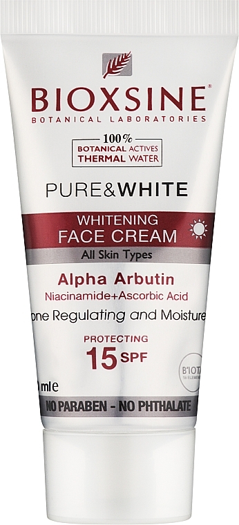 Whitening Face Cream - Bioxine Pure & White Whitening Face Cream SPF15 — photo N1