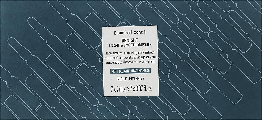 Face Ampoules 'Glow and Smooth' - Comfort Zone Renight Bright&Smooth Ampoul — photo N1