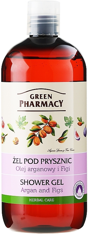 Shower Gel "Argan and Figs" - Green Pharmacy — photo N1