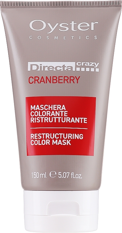 Red Toning Hair Mask - Oyster Cosmetics Directa Crazy Cranberry — photo N1