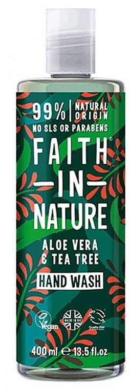 Liquid Aloe Vera & Tea Tree Hand Soap - Faith In Nature Aloe Vera & Tea Tree Hand Wash — photo N1