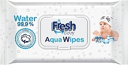 Wet Wipes, 60 pcs. - Fresh Baby Aqua Wipes — photo N1