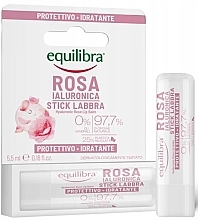 Rose Lip Balm with Hyaluronic Acid - Equilibra Hyaluronic Rose Lip Balm — photo N1