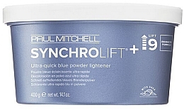 Fragrances, Perfumes, Cosmetics Quick-Acting Bleaching Powder (up to 9 levels) - Paul Mitchell Synchro Lift+ Ultra-Quick Blue Powder Lightener