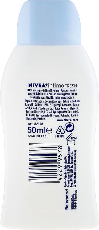 Intimate Hygiene Gel - NIVEA Intimo Intimate Wash Lotion Fresh Comfort — photo N3