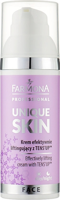 Effective Lifting Cream for All Skin Types - Farmona Professional Unique Skin Effectively Lifting Cream With TENS'UP — photo N1