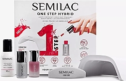 Fragrances, Perfumes, Cosmetics Starter Set, 5 pcs, white lamp - Semilac One Step Hybrid Gel Polish Starter Set