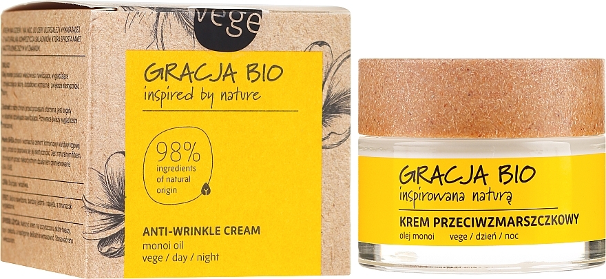 GIFT Anti-Wrinkle Monoi Face Cream - Gracja Bio Face Cream — photo N1