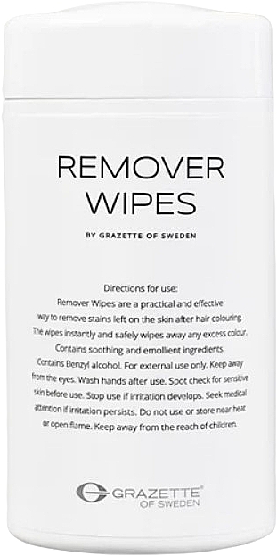 Color Remover Wipes, 100 pcs. - Grazette Remover Wipes — photo N1
