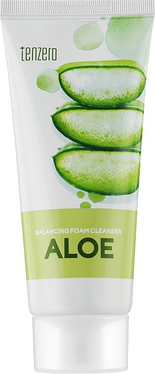 Balancing Cleansing Foam with Aloe Vera Extract - Tenzero Balancing Foam Cleanser Aloe — photo N1