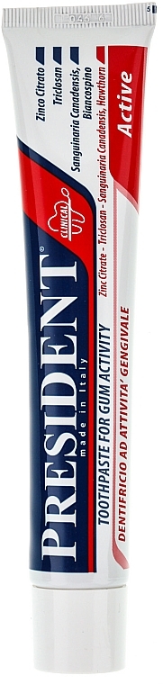 Healing Toothpaste "Active Clinical" - PresiDENT — photo N1