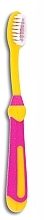 Fragrances, Perfumes, Cosmetics Kids Toothbrush, soft, 3+ years, yellow and pink - Wellbee