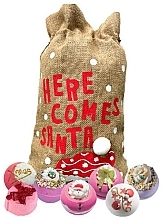 Fragrances, Perfumes, Cosmetics 7-Piece Bath Bomb Set - Bomb Cosmetics Here Comes Santa