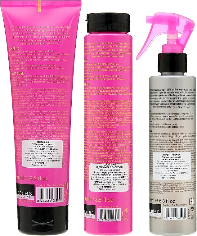 Frizz-Free Set - Mades Cosmetics Frizz-Free (sham/250ml + cond/250ml + spray/200ml) — photo N3