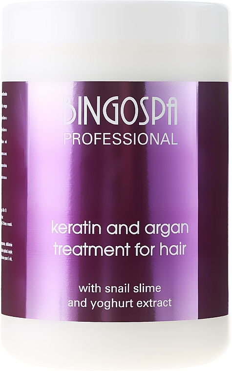 Keratin & Argan Hair Mask - BingoSpa Professional Keratin And Argan Treatment For Hair — photo N2
