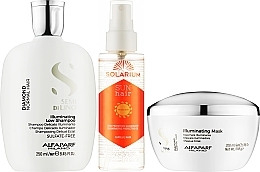 Set - AlfaParf Semi di Lino Diamond Set (shmp/250ml + h/mask/200ml + oil/120ml) — photo N8