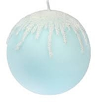 Fragrances, Perfumes, Cosmetics Blue Icicles Decorative Candle, ball, 10cm - Artman Christmas