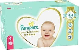 Pampers Premium Care diapers. Size 4 (Maxi), 9-14 kg, 104 pcs - Pampers — photo N4