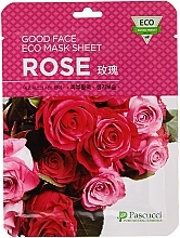 Fragrances, Perfumes, Cosmetics Face Mask with Rose Petals Extract - Amicell Pascucci Good Face Eco Mask Sheet Rose