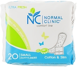 Fragrances, Perfumes, Cosmetics Daily Liners "Comfort Ultra Fresh. Cotton & Slim", 20 pcs - Normal Clinic