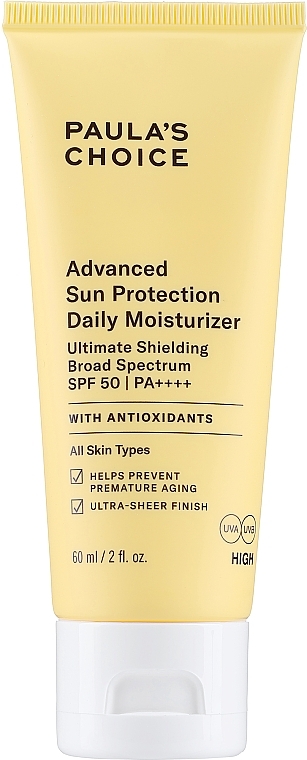 Moisturizing Sunscreen SPF 50 - Paula's Choice Advanced Sun Protection Daily Moisturizer SPF 50 PA++++ — photo N2