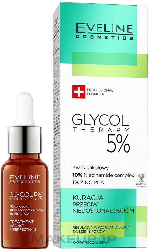 Anti Skin Imperfection Treatment 5% - Eveline Glycol Therapy Kuracja Przeciw Niedoskonałościom 5% — photo 18 ml