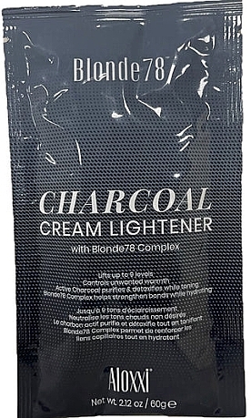 Lightening Charcoal Hair Cream - Aloxxi Blonde78 Charcoal Cream Lightener — photo N1