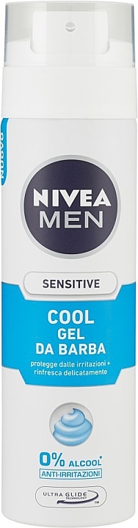 Cooling Shaving Gel for Sensitive Skin - NIVEA MEN Sensitive Cool Barber Shaving Gel — photo N2