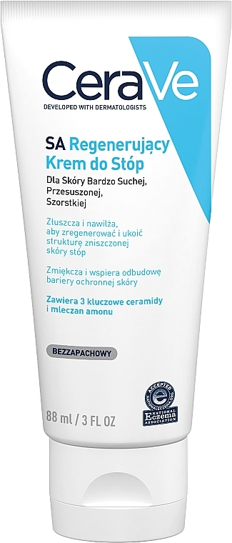 Dry and Cracked Foot Cream - CeraVe Renewing SA Foot Crea — photo N1