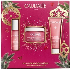 Fragrances, Perfumes, Cosmetics Set - Caudalie Intense Hydration S.O.S (ser/10ml + cr/50ml + mask/15ml)