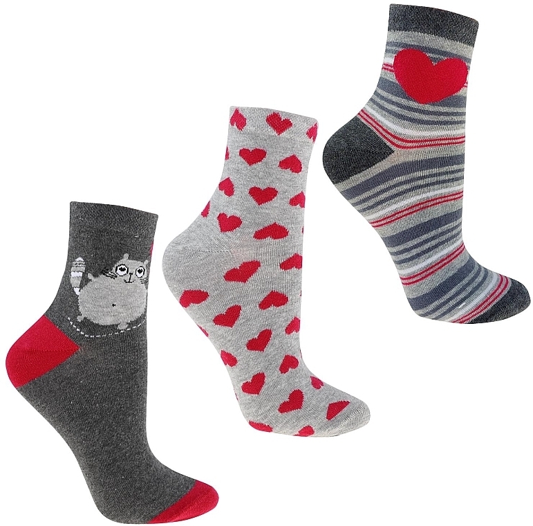 GIFT! Women's Socks, 1 pair, mix of colors, size 38-41. - Moraj — photo N1
