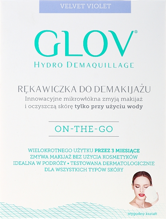 Makeup Remover Glove, lilac - Glov On The Go Makeup Remover Very Berry — photo N12