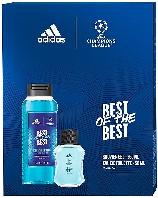 Adidas UEFA 9 Best Of The Best - Set (edt/50ml + sh/gel/250ml) — photo N1