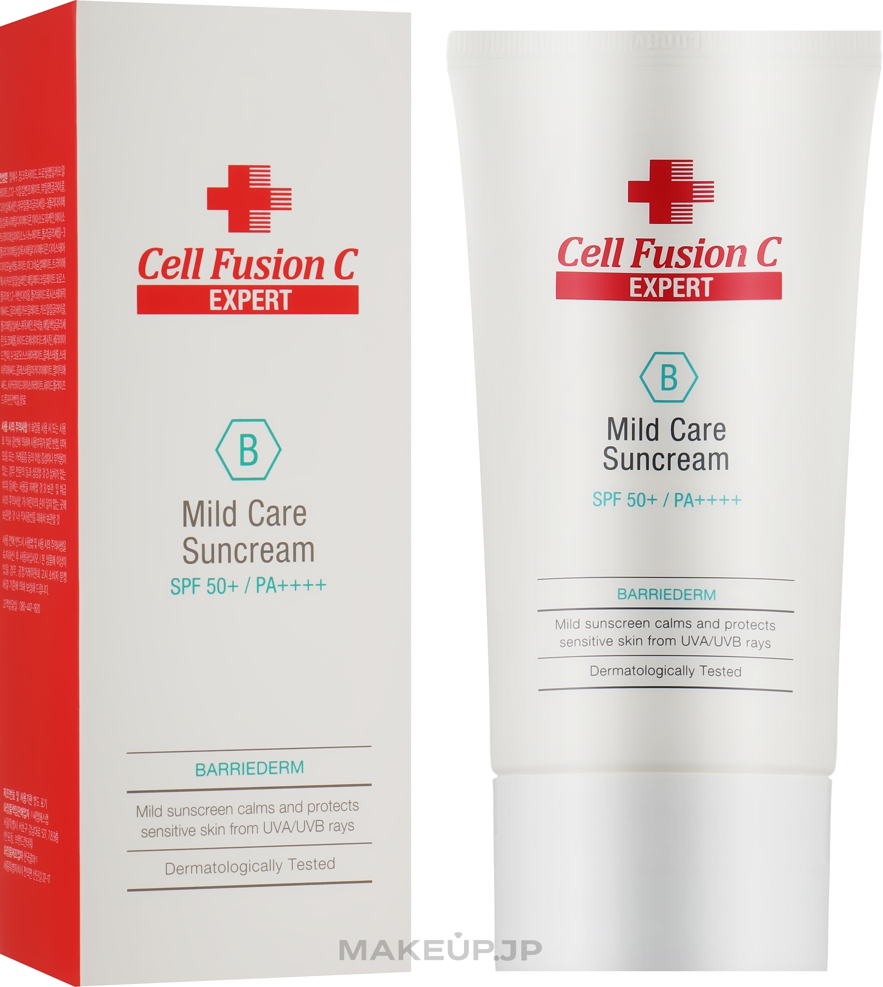 Ceramide Sunscreen - Cell Fusion C Expert Barriederm Mild Care Suncream SPF 50+/PA++++ — photo 50 ml