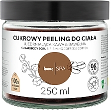 Fragrances, Perfumes, Cosmetics Coffee & Cotton Sugar Body Peel - Nova Kosmetyki HomeSPA Sugar Body Scrub Firming Coffee And Cotton 