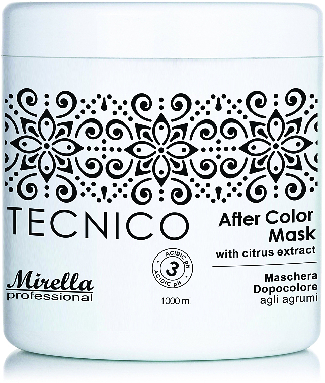 Post Coloring Hair Mask with Citrus Extract - Mirella Professional After Color Mask — photo N1