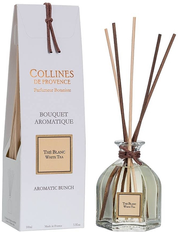 White Tea Reed Diffuser - Collines de Provence Bouquet Aromatique White Tea — photo N6